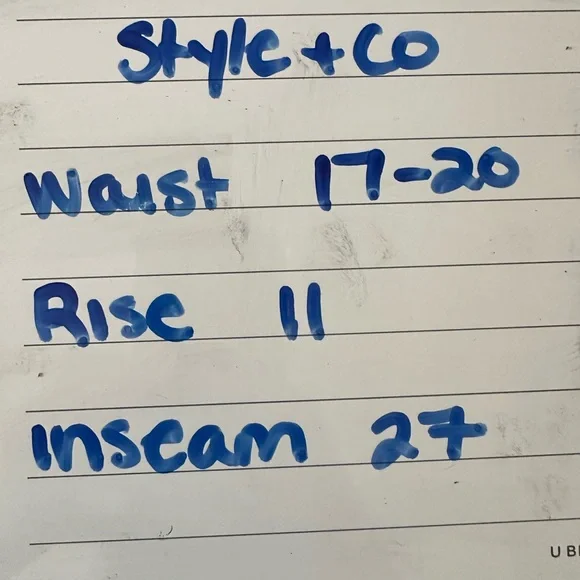 Style & Co Gray Pencil Mid Rise Comfort Waist Pull On Legging Pant Size Large - Picture 5 of 5